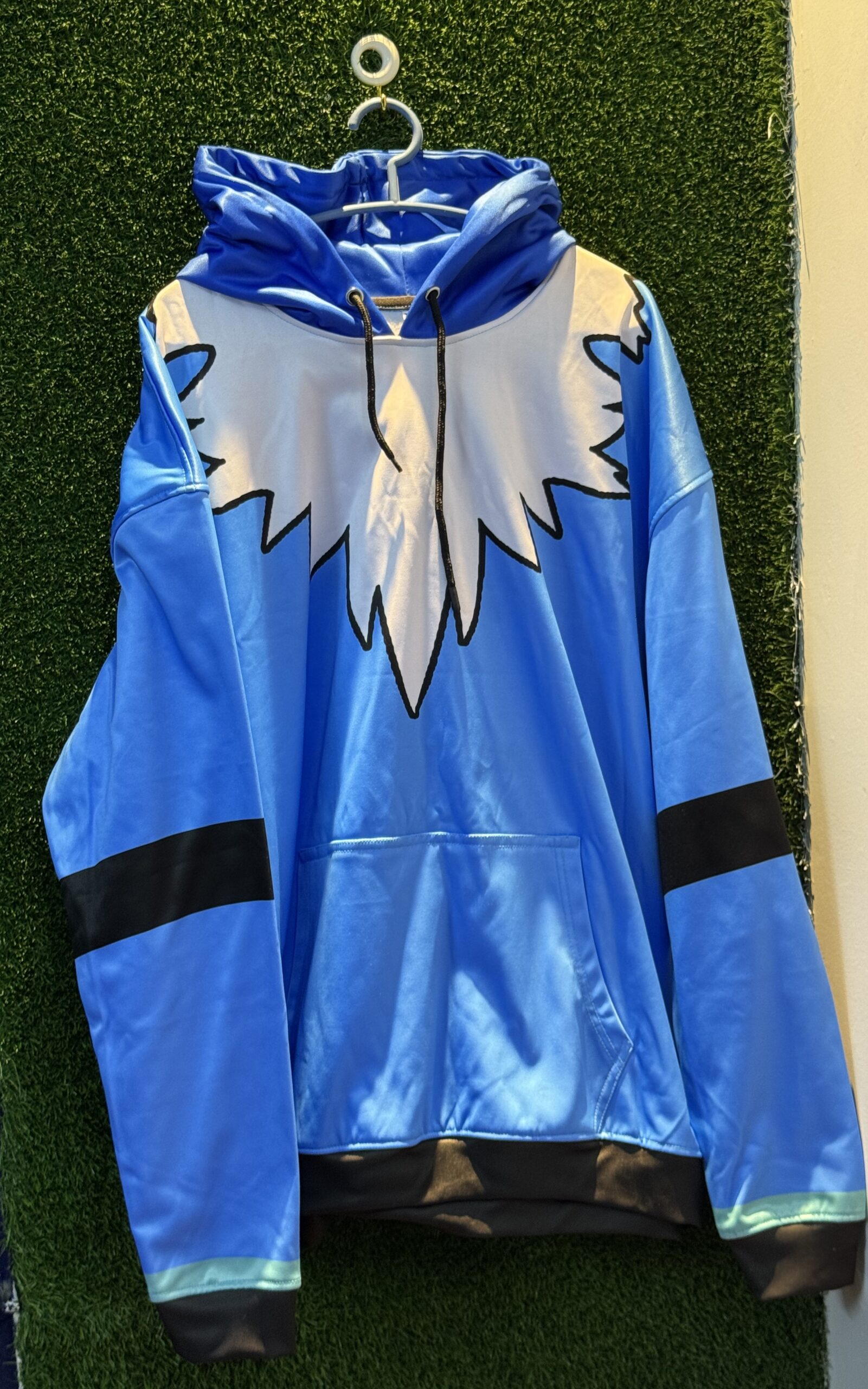 black and blue front